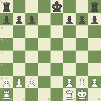 Rook and King switch places